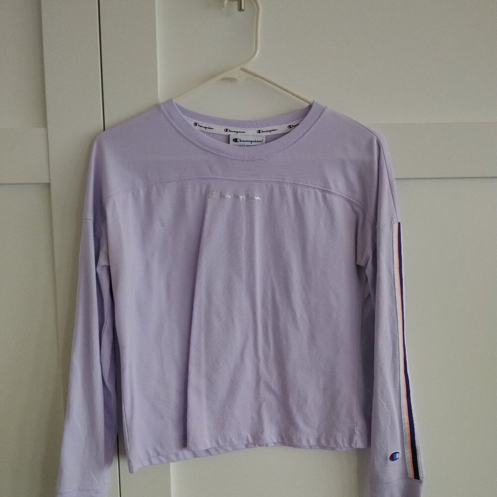 champion purple longsleeve